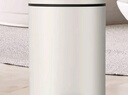 欧润哲垃圾桶脚踏带盖5L圆形米白厨房客厅卧室卫生间家用升级版缓降轻音 实拍图