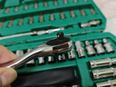 绿林（GREENER）54件专业汽修套筒扳手修汽车工具箱套装家用小飞棘轮快速扳手套筒 实拍图