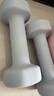 Keep哑铃彩色浸塑环保男女1-10kg家用健身器材全身肌肉塑形水蓝2kg*2 实拍图