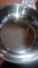 【不锈钢】和面盆厨房烘焙家用火锅盆洗菜打蛋汤锅盆醒面盆料理盆 32cm【热卖款】不锈钢 和面盆 实拍图