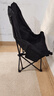 小魔户外折叠椅 折叠靠背椅加高月亮椅露营折叠凳子便携躺椅钓鱼椅 黑 实拍图