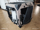 DO DO PET宠物车载笼猫笼狗笼可折叠大中小型犬狗狗宠物笼猫狗坐车隔离笼子 卡其色-四面网布开口款-快速送达 L码（81×59×59cm）中大SUV后排 实拍图