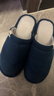 回力日系柔软情侣棉拖秋冬家居室内保暖棉鞋男款HL0006蓝色44-45码 实拍图