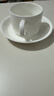 陶相惠 景德镇陶瓷咖啡杯碟欧式咖啡具套装一杯一碟一勺纯白骨瓷咖啡杯 实拍图