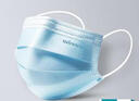 稳健一次性医用外科口罩200只 棉里层亲肤透气防尘防晒-蓝色+白色 实拍图