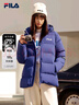 FILA 斐乐官方情侣羽绒服2025年冬时尚休闲连帽上衣男女同款保暖外套 实拍图