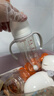 贝亲（Pigeon）自然离乳PPSU重力球吸管奶瓶双把手330ml12月+(附带奶嘴12月*2支) 实拍图