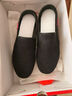 足力健老人鞋一脚蹬散步鞋艾草健康爸爸鞋休闲鞋冬季男鞋 1716Z黑色42 实拍图