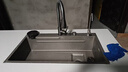 JOMOW5.0加厚厨房水槽大单槽304不锈钢洗菜盆一体盆压纹集渣盆 顶配80*45【5.0厚隔渣双重过滤】 实拍图