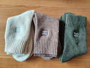 猫人3双装35%羊毛袜子男士袜子男冬季加厚保暖袜男毛圈袜睡眠袜男 实拍图