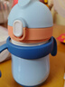 FGA富光儿童保温杯幼儿园宝宝吸管鸭嘴学饮杯316L不锈钢喝水壶杯子蓝 实拍图