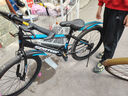 百士盾儿童自行车山地单车6-16岁以上学生减震双碟刹越野中小男女孩赛车 旗舰版单速【辐条轮】黑蓝色 22寸丨适身高135-155丨 实拍图