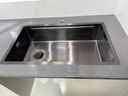 恒洁（HEGII）水槽大单槽 厨房纳米手工水槽洗菜盆一体盆HMB911-75-SN(含龙头) 实拍图