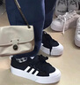adidas NIZZA PLATFORM厚底增高运动帆布鞋女阿迪达斯三叶草 一号黑/白   38 实拍图
