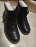 百丽黑曜石勇士厚底休闲加绒靴子户外工装马丁靴A1764DD4 黑绒里 40 实拍图