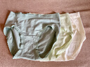 全棉时代女士内裤女纯棉性感内裤轻柔蕾丝花边中腰三角裤3条装 实拍图