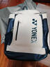YY羽毛球包双肩包训练包男女款双肩羽毛拍包大容量 F1408白蓝色 赠鞋袋 晒单实拍图