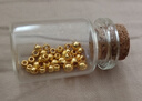 洲足金999金珠黄金小金珠金豆古法金珠DIY配件散珠隔珠路路通转运珠 3mm金珠  合单满 0.16g 包邮 单颗约0.01g 实拍图