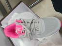 骆驼（CAMEL）网面透气跑步女鞋轻量健步运动鞋子 CD2223L6852 灰/梅红 38 实拍图