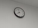 康巴丝（Compas）挂钟客厅静音石英钟表挂墙时钟挂表新款简约时钟 黑色 26cm 实拍图