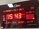 康巴丝数码万年历电子挂钟办公学校LED时钟表挂墙 65*40cm节气 卫星对时 实拍图