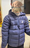 亚瑟士（asics）童装冬季儿童柔软舒适三防轻薄保暖羽绒服【高充绒量】 藏青色 清洁度1000-鸭绒 140 充绒量79g 实拍图