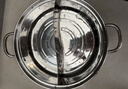 304不锈钢火锅锅家用涮火锅盆锅具大容量燃气电磁炉专用汤锅 【加厚材质】304鸳鸯锅 28cm 实拍图