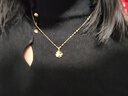 央创时尚【中国黄金授权】项链女款女生生日礼物女士新年情人节女友女朋友 实拍图