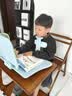 舒星坐姿矫正器小学生可托下巴写字姿势儿童正姿纠正防低头视力保护器写作业书写矫正弯腰驼背 护瞳蓝 实拍图
