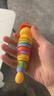蒂乐婴儿防惊跳手握圈硅胶胡萝卜手摇铃玩具可牙咬胶入口宝宝安抚 胡萝卜+大葱头+毛毛虫（赠收纳盒） 实拍图