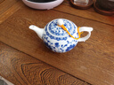 盛天下 景德镇陶瓷青花瓷小茶壶釉中彩过滤泡茶单壶小号功夫茶具手抓壶 实拍图