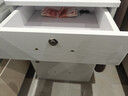 鹿匠（LUJIANG）保险柜家用床头柜保险柜智能全钢防盗保管箱双锁设计指纹密码隐形家用保险箱 高60cm/宽39cm 白色 实拍图