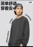 凡客诚品（VANCL）纯棉长袖T恤男春秋季圆领内搭衣服休闲宽松透气打底衫 深灰 M 实拍图