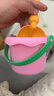 儿童趣味沙滩玩具宝宝挖沙玩具套装冬天玩雪装备海边玩沙玩雪工具 粉色桶+3铲=4件套 实拍图