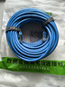晶华 六类双屏蔽网线 千兆Cat6类纯铜网络连接线 家用工程脑宽带监控8芯双绞跳线 蓝色15米 W130M 实拍图