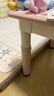 育才儿童桌椅花生桌可升降涂鸦幼儿园学习画画桌宝宝积木玩具游戏桌椅 小粉猪长方桌120X60CM 配一椅 实拍图