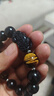 中国黄金招财貔貅手链男黑曜石手串男生日礼物送男友心经护身符周年纪念日 招财貔貅心经黑曜石手串-14mm 实拍图