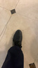 红蜻蜓大码男鞋秋冬牛皮休闲鞋男圆头商务正装皮鞋男WTA306871T黑色46 实拍图