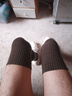【加长加宽】穿到大腿秋冬款加厚打底裤袜女长筒袜过膝袜高筒袜子 深卡其色 均码 1双装 实拍图