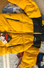 黑冰户外鹅绒700蓬防风防水厚款活帽拼色男女款羽绒服FAF8536 男款-黑黄 XL 实拍图