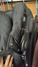 坦博尔羽绒服女长款过膝收腰连帽秋冬商务保暖外套530872Z 黑色 160 实拍图