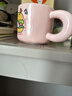 可爱fufu生日蛋糕马克杯带盖勺陶瓷杯送女生高颜值有意义生日礼物 汉堡生日蛋糕杯+勺1个350ml 实拍图
