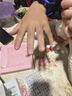 Miss Candy指甲油儿童玩具美甲礼盒水性快干免烤可撕拉礼物 甜梦小花SN255 实拍图
