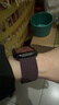 BHO【热销5万+】适用苹果手表表带apple iwatch s10/s11表带s9/se3/2单圈编织表带s8/7尼龙女士男生款 绛樱桃色 40/41/42表盘S码【腕围141-154mm】 实拍图