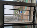 启窗免打孔窗户安全防护栏高层飘窗平开窗儿童防坠栏隐形防护网铝合金推拉防盗窗围栏阳台保护栏 高80-95cm（1支） 实拍图