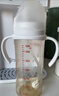 贝亲（Pigeon）自然成长翻盖直饮吸管 大童奶瓶330ml 经典款 18月+  AA278 实拍图