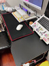 甄严选电脑桌台式电竞桌椅套装组合桌子办公家用桌学习桌书房书桌写字桌 【黑架+黑碳纤纹面】单桌120*60 实拍图