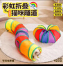 欢宠网猫玩具猫咪猫隧道彩虹钻洞袋子迷宫通道逗猫自嗨神器解闷猫猫小猫 实拍图