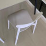 悠游少年塑料餐椅家用现代简约化妆凳加厚靠背椅叠放梳妆台椅子户外餐桌椅 奶油白【升级加厚 强力承重】 实拍图