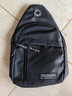 运动跑步包男休闲斜挎包手机包防泼水健身包女单肩包 黑色 实拍图
